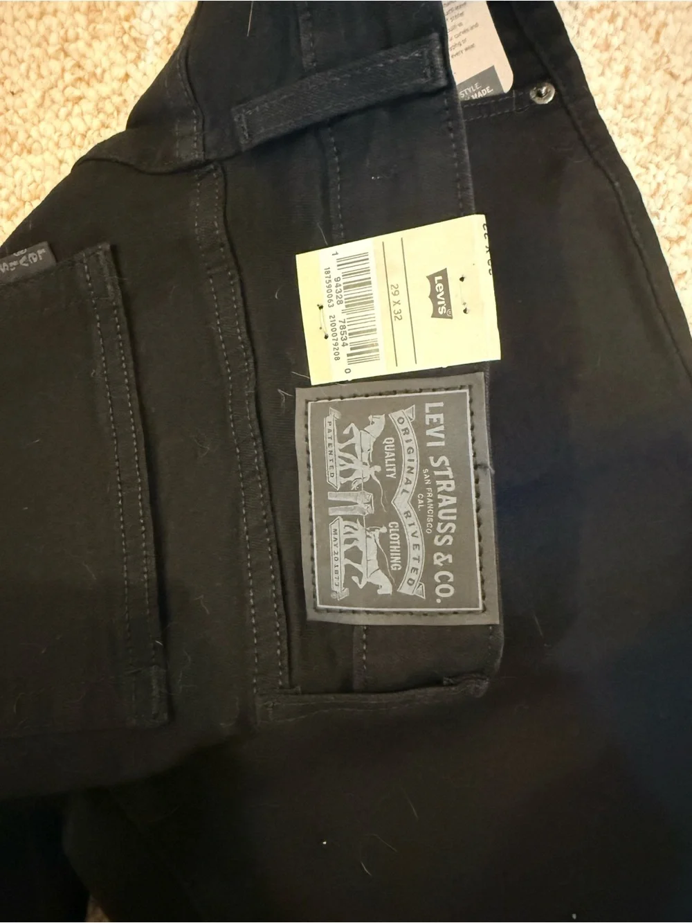 Levi's High-Rise Bootcut Jeans - Black - Picture 5 of 9